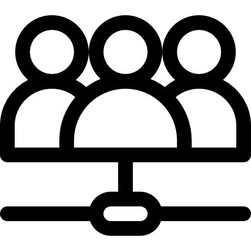 연결된 사용자 Basic Rounded Lineal icon