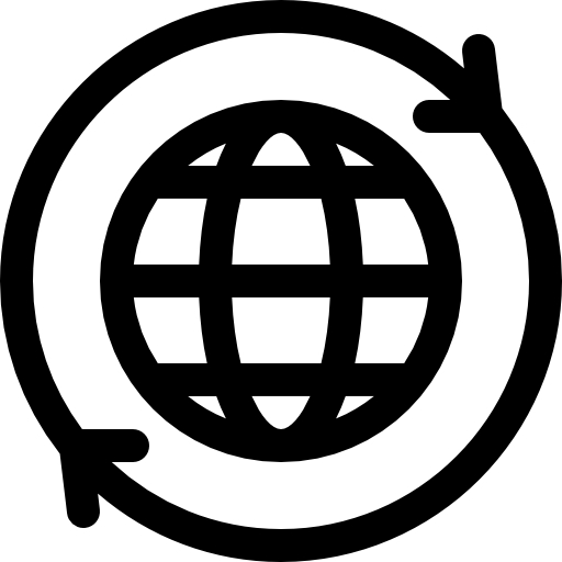 World Basic Rounded Lineal icon