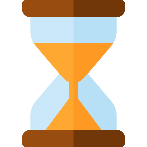 Hourglass Basic Rounded Flat icon