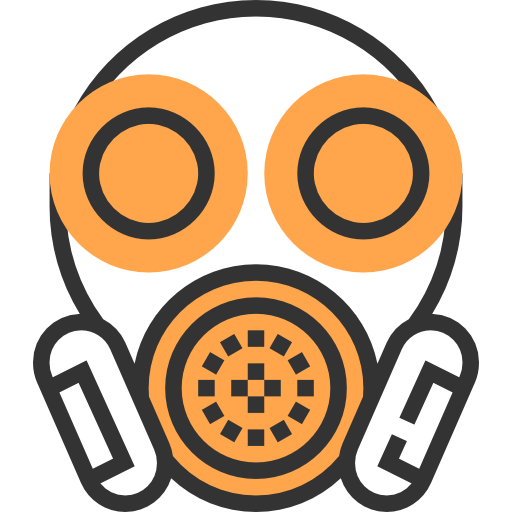 Gas mask Meticulous Yellow shadow icon