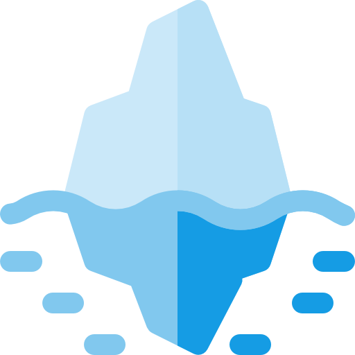 iceberg Basic Rounded Flat icona