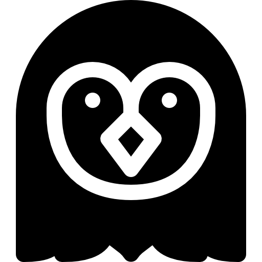 buho nevado Basic Rounded Filled icono