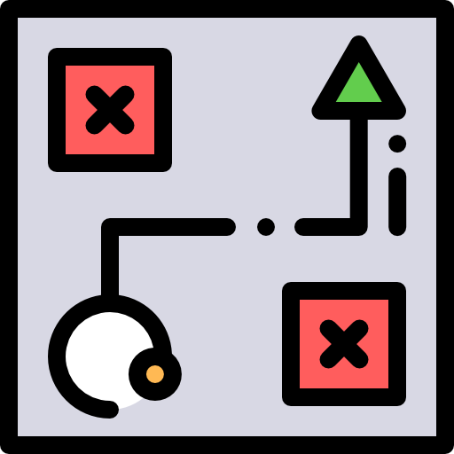 Strategy Detailed Rounded Lineal color icon