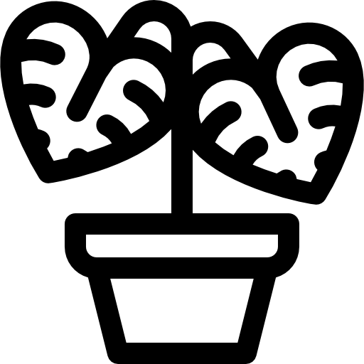 Монстера Basic Rounded Lineal иконка