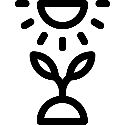 sole Basic Rounded Lineal icona