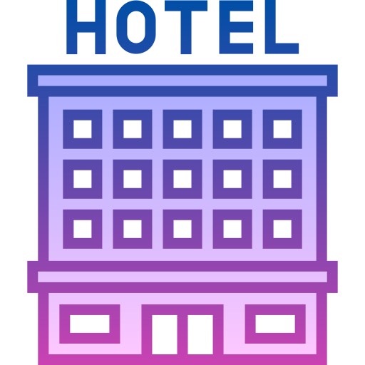 hotel Detailed bright Gradient icoon