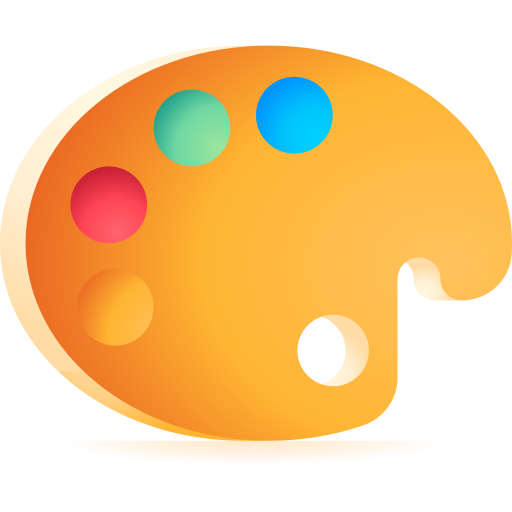 Palette 3D Toy Gradient icon