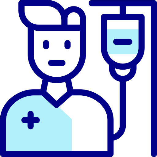 Patient Detailed Mixed Lineal color icon