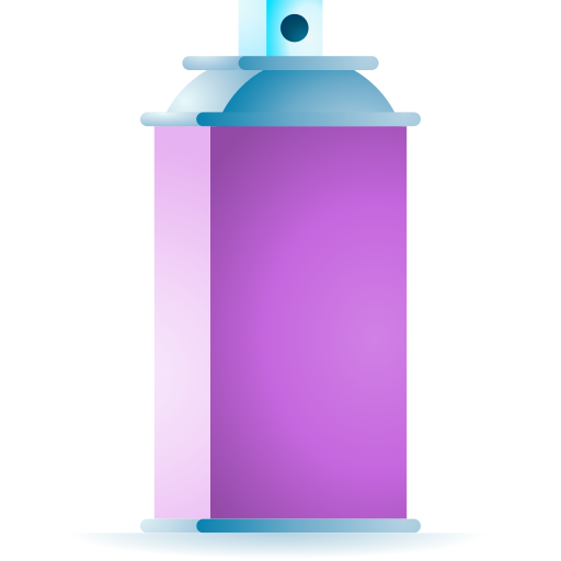 bombola spray 3D Toy Gradient icona