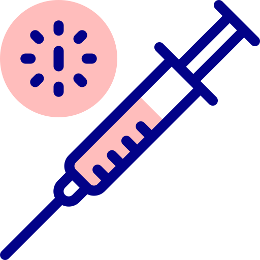 Vaccine Detailed Mixed Lineal color icon