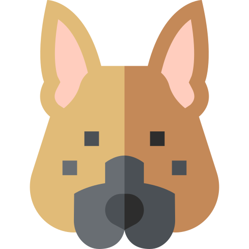 German shepherd Basic Straight Flat icon