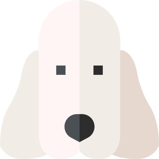 Bedlington terrier Basic Straight Flat icon