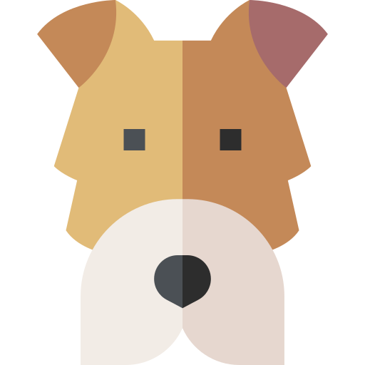 Fox terrier Basic Straight Flat icon