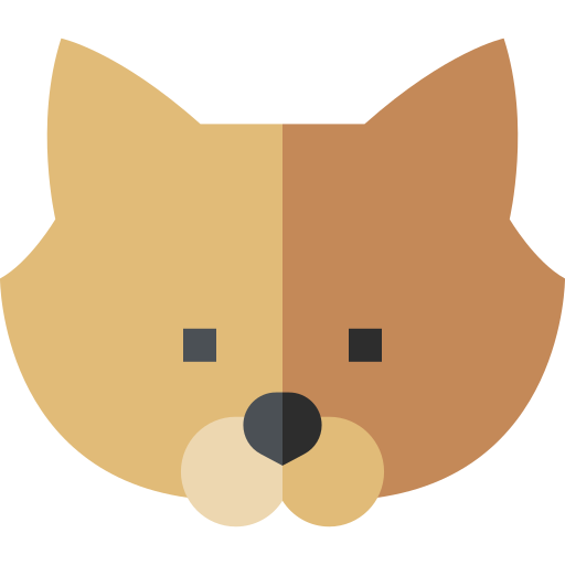 Pomeranian Basic Straight Flat icon