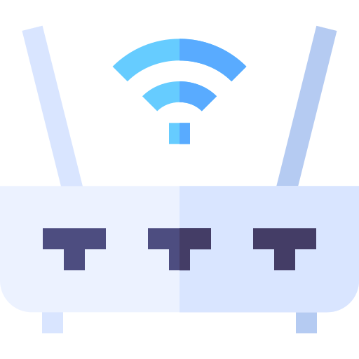 router wifi Basic Straight Flat ikona