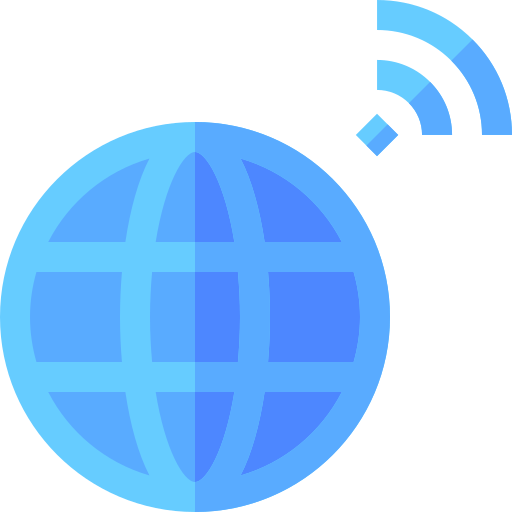 Global connection Basic Straight Flat icon