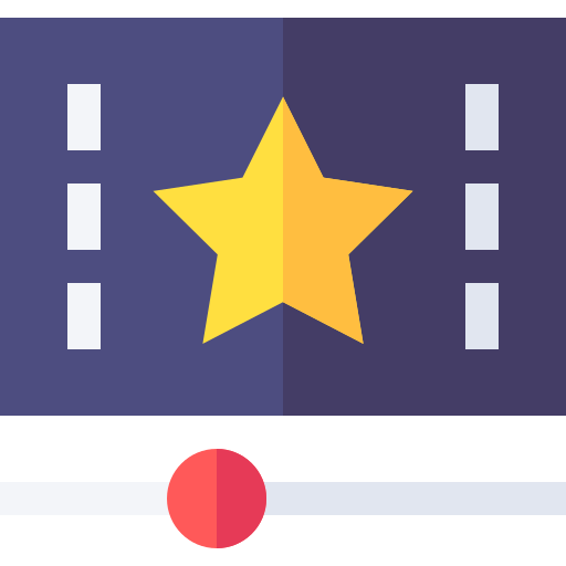 동영상 Basic Straight Flat icon