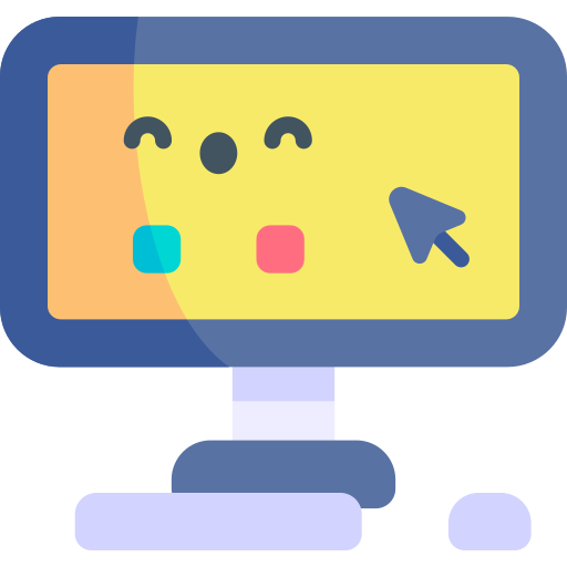 Computer Kawaii Flat icon