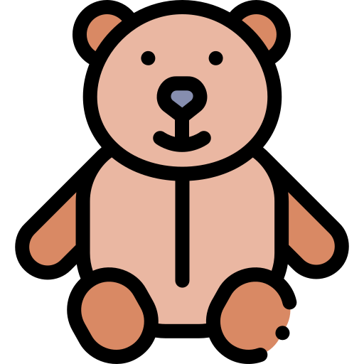Teddy bear Detailed Rounded Lineal color icon