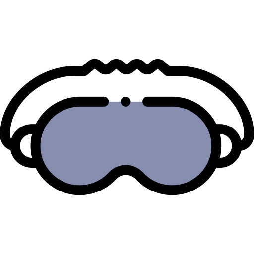 Eye mask Detailed Rounded Lineal color icon