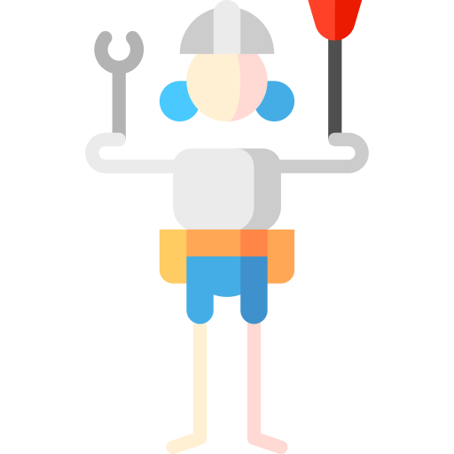 Plumber Puppet Characters Flat icon