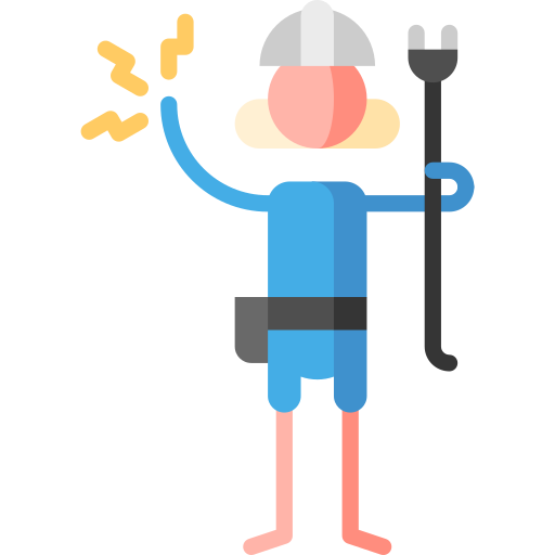 Electrician Puppet Characters Flat icon