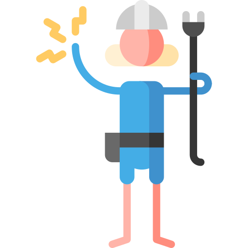 電気技師 Puppet Characters Flat icon