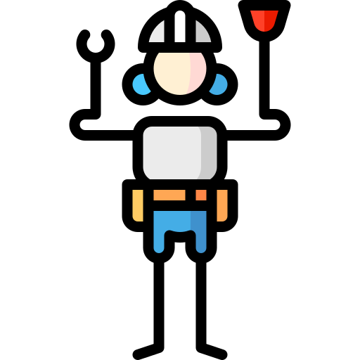 Водопроводчик Puppet Characters Lineal Color иконка