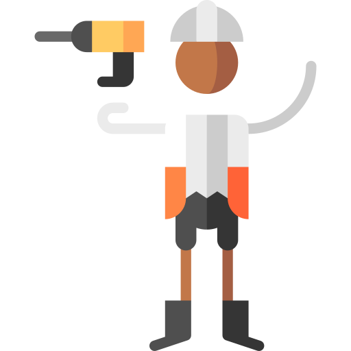 Worker Puppet Characters Flat icon