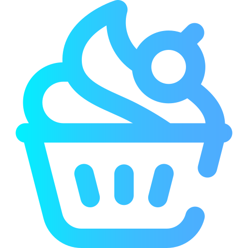 cupcake Super Basic Omission Gradient icon