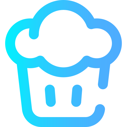 sombrero de cocinero Super Basic Omission Gradient icono