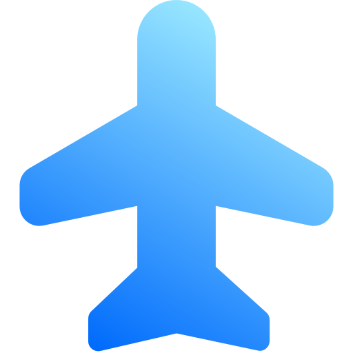 vliegtuigmodus Generic Flat Gradient icoon