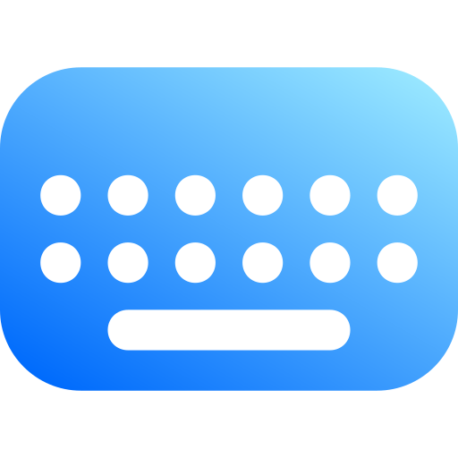 teclado Generic Flat Gradient icono
