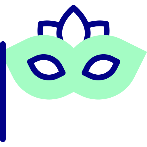 maska na oczy Detailed Mixed Lineal color ikona