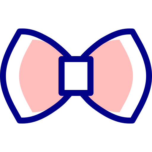 Bow Detailed Mixed Lineal color icon