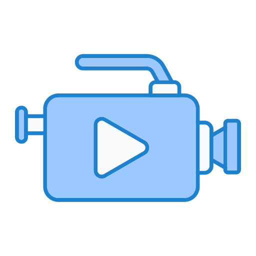 Video recorder Generic Blue icon