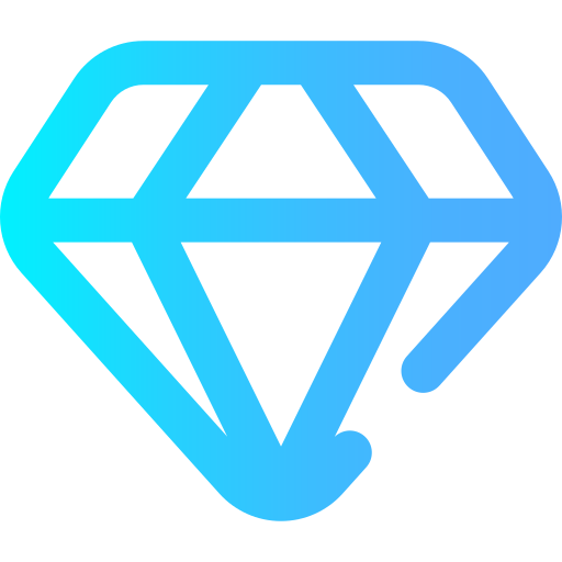 ダイヤモンド Super Basic Omission Gradient icon