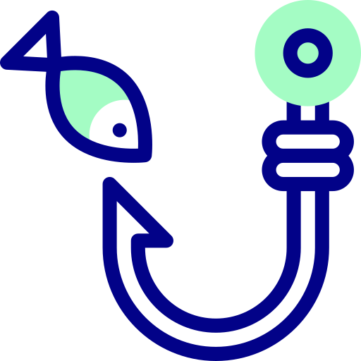 Hook Detailed Mixed Lineal color icon