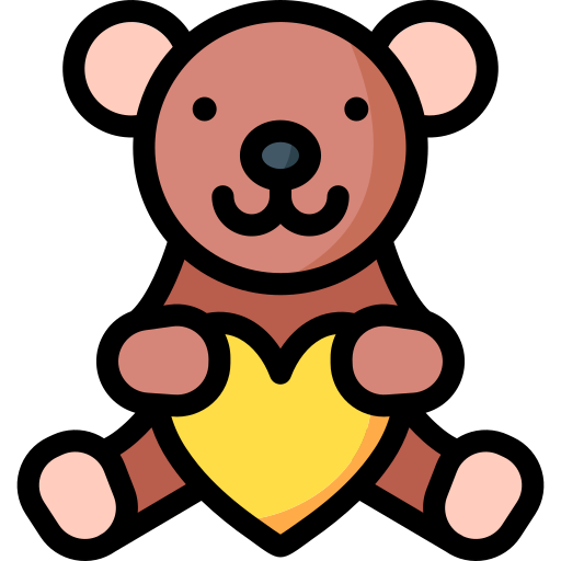 oso de peluche Generic Outline Color icono