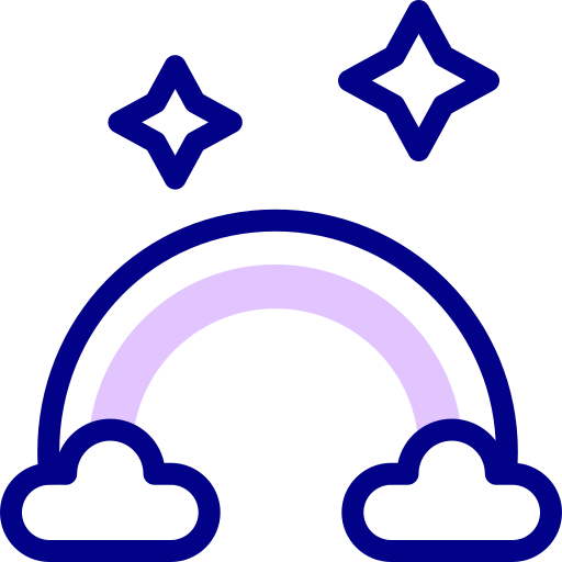 tęcza Detailed Mixed Lineal color ikona