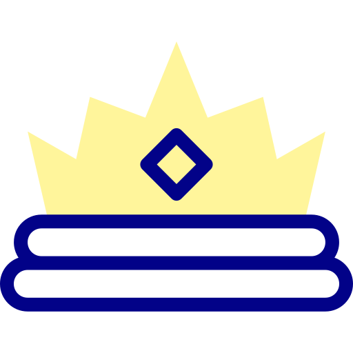 Crown Detailed Mixed Lineal color icon