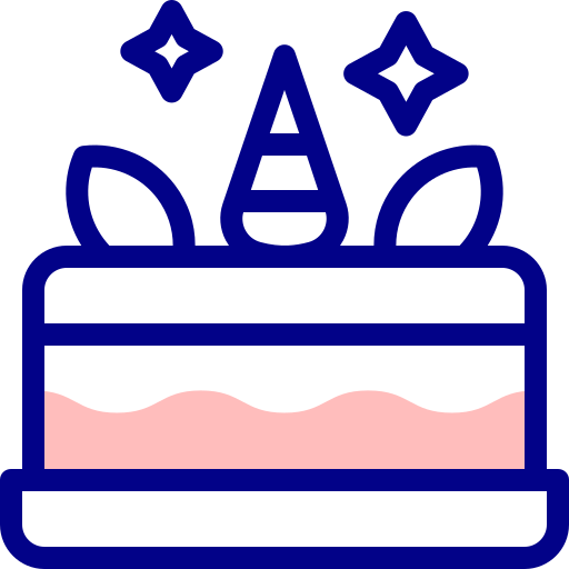 Cake Detailed Mixed Lineal color icon