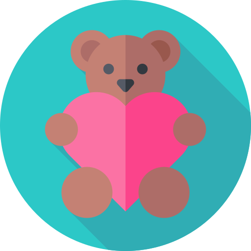 knuffelbeer Flat Circular Flat icoon