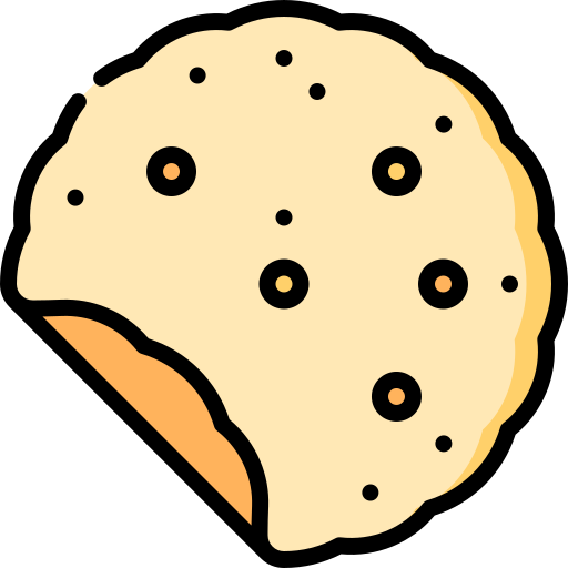 Flatbread Special Lineal color icon