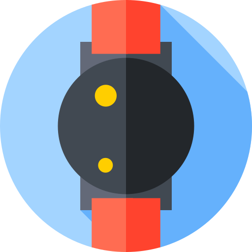 orologio intelligente Flat Circular Flat icona