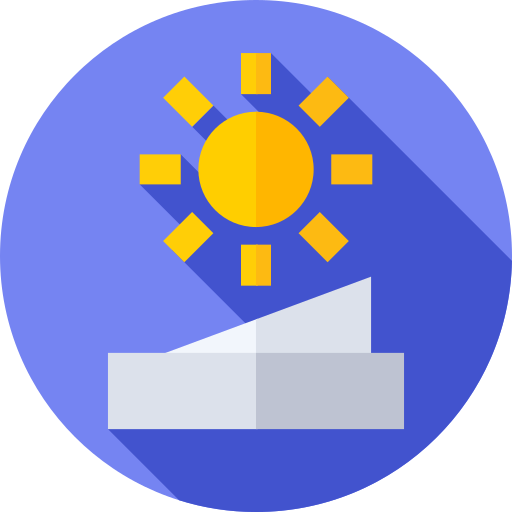 Sundial Flat Circular Flat icon