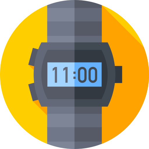 digitaluhr Flat Circular Flat icon