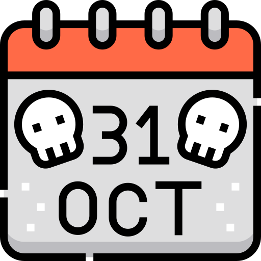 31 października Detailed Straight Lineal color ikona