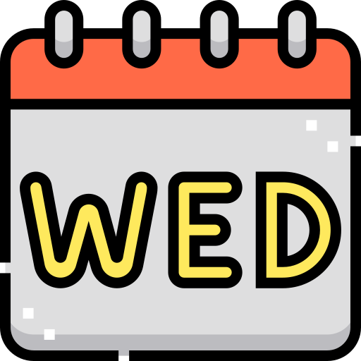 Wednesday Detailed Straight Lineal color icon