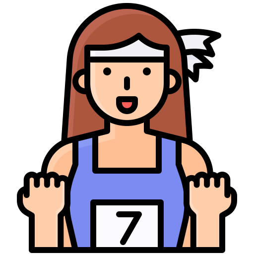 Sportwoman Generic Outline Color icon